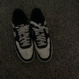 Nike Black and White Low-Top Sneakers